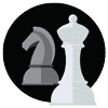 Portrait of chess pieces